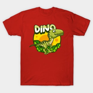 Cute Green Dino T-Shirt